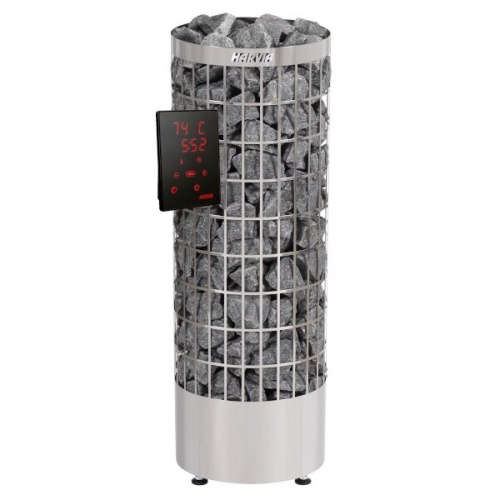Электрическая печь Harvia Cilindro PC110XE Steel управление в комплекте
