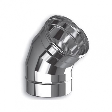 КРАФТ колено 45° (316/0,5) Ф130 ГАЗ